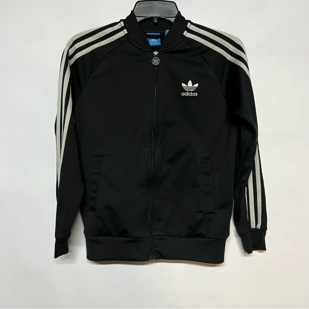 Adidas Black and White Bomber Jacket